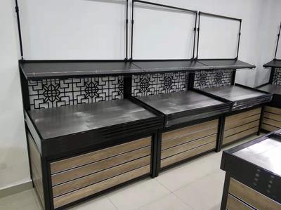 Double layer, three layer steel wood fruit and vegetable frame