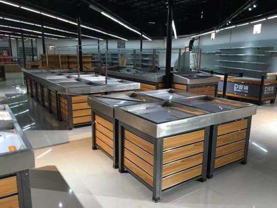 不锈钢钢木果蔬架